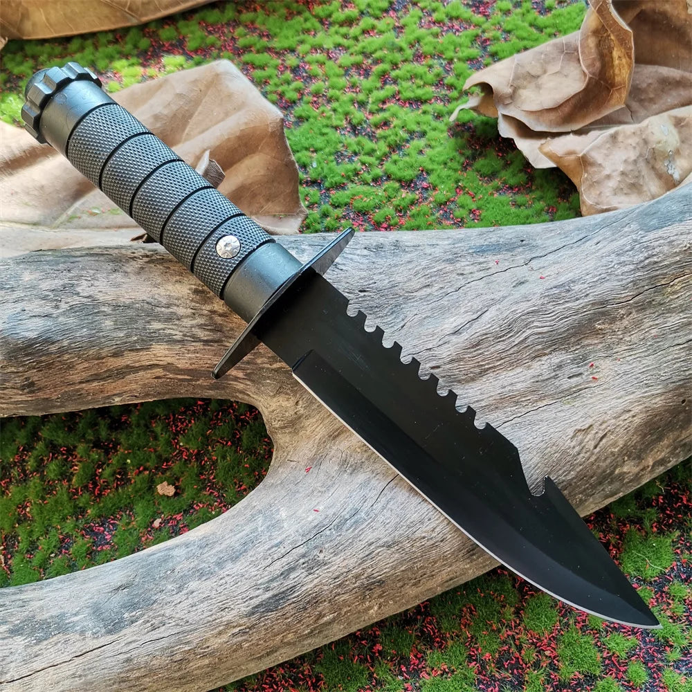 Tactical Survival Straight Knife for Outdoor Use