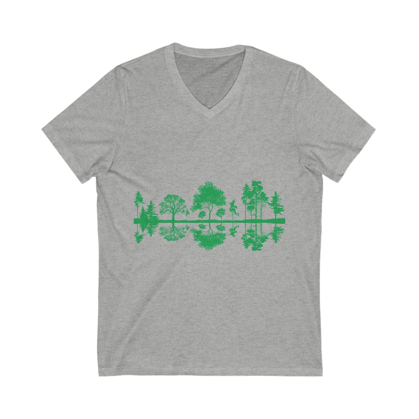 Unisex Jersey Short Sleeve V-Neck Tee