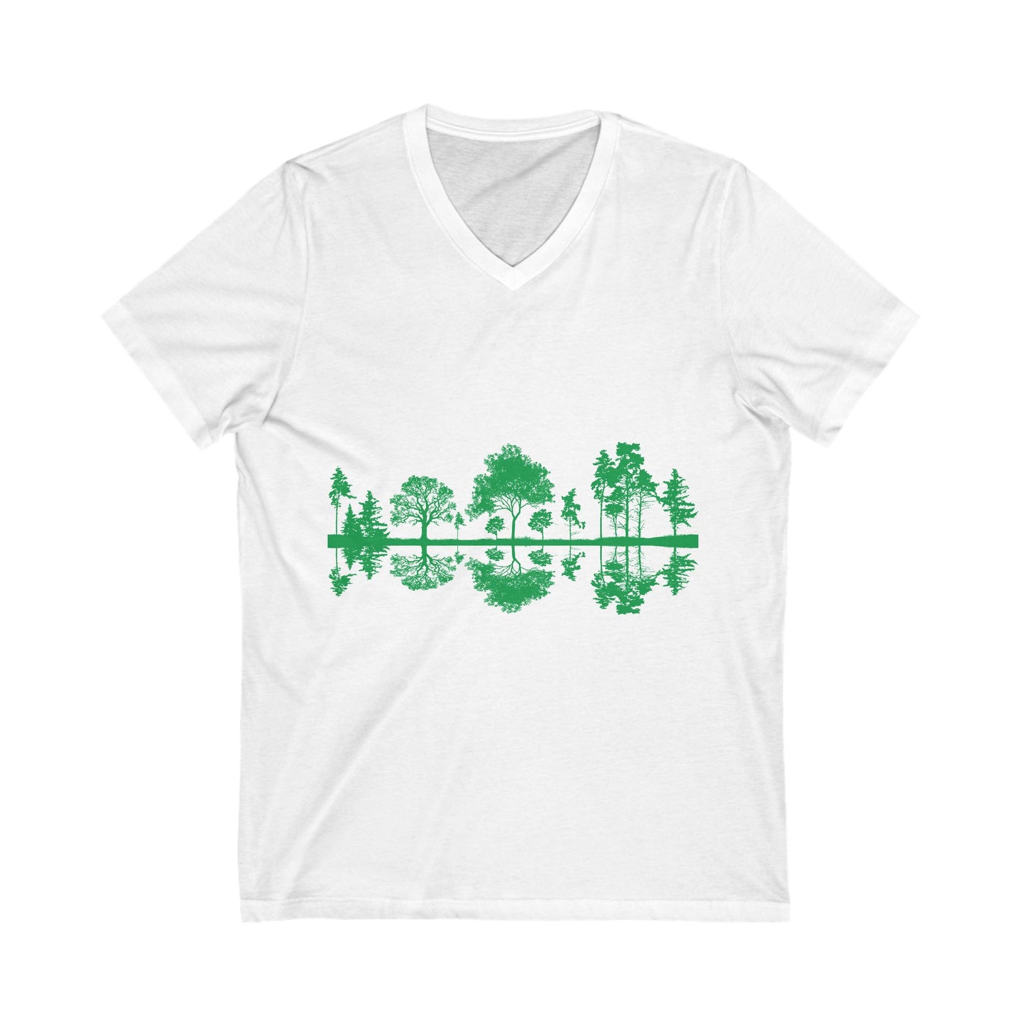 Unisex Jersey Short Sleeve V-Neck Tee