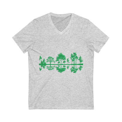 Unisex Jersey Short Sleeve V-Neck Tee