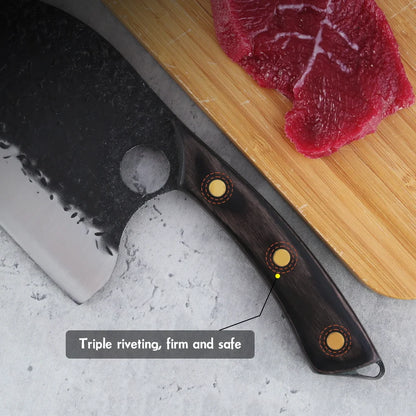 Serbian Chef Butcher Cleaver Knife