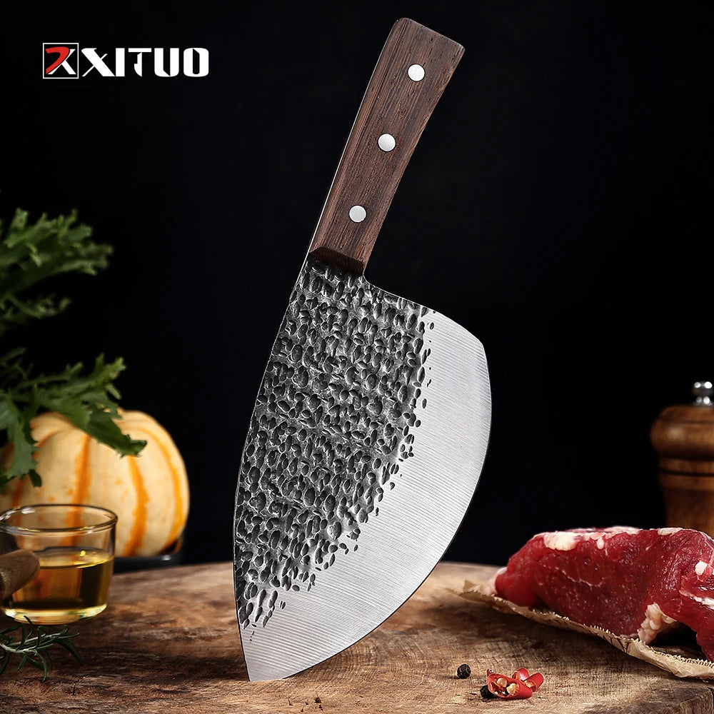 Forged Butcher Cleaver Knife for Survival