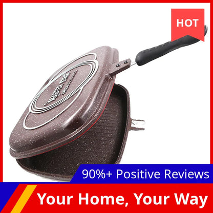 Master Star Double Sided Non-Stick Fry Pan - Gas Cookware