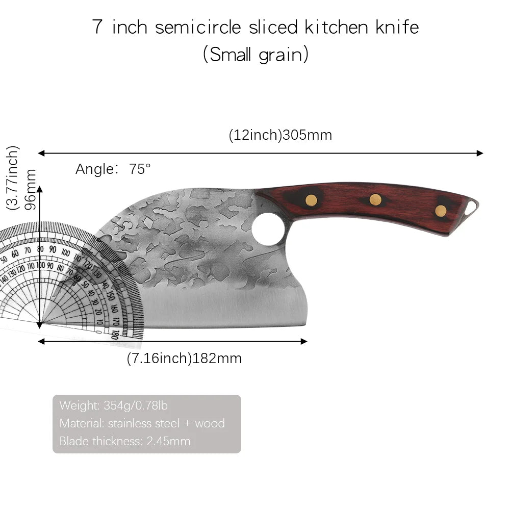 Serbian Chef Butcher Cleaver Knife