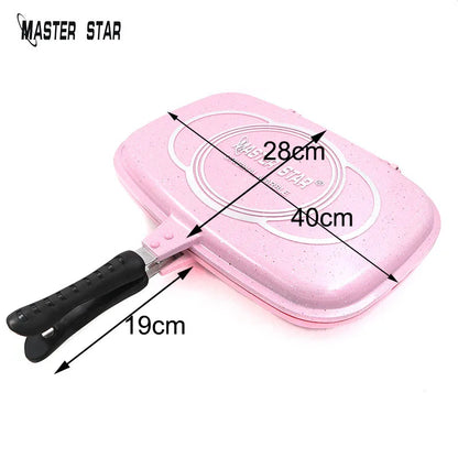Master Star Double Sided Non-Stick Fry Pan - Gas Cookware
