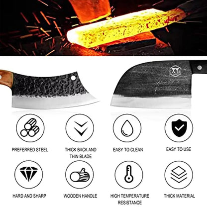 Handmade Forged Serbian Chef Knife Set