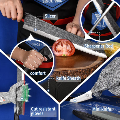 XYj Professional Forged Slicing Knife Kit