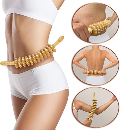 Wood Therapy Roller: Cellulite Massage Tool