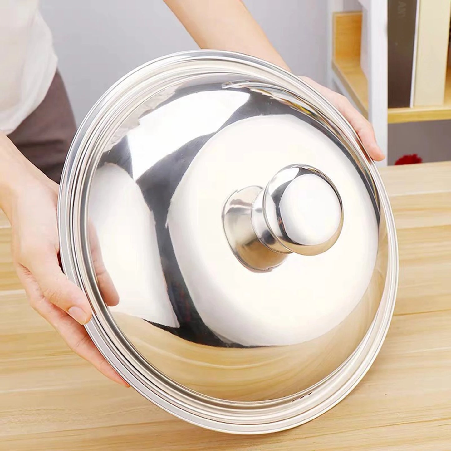 Stainless Steel Wok Lid Cover - Multipurpose Bakeware
