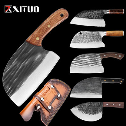 Forged Butcher Cleaver Knife for Survival