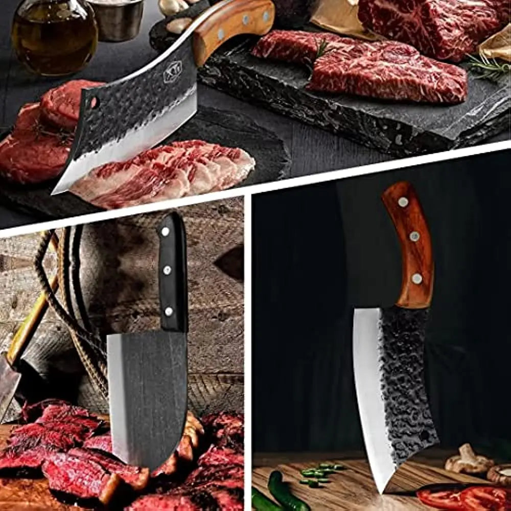 Handmade Forged Serbian Chef Knife Set