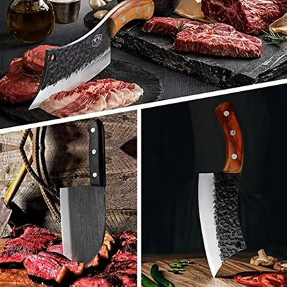 Handmade Forged Serbian Chef Knife Set