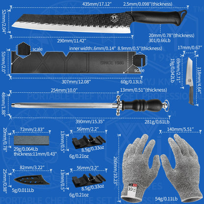 XYj Professional Forged Slicing Knife Kit