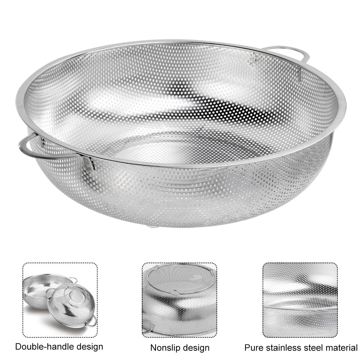 Cookware Basket Storage - Stainless Steel Rice Washing Machine