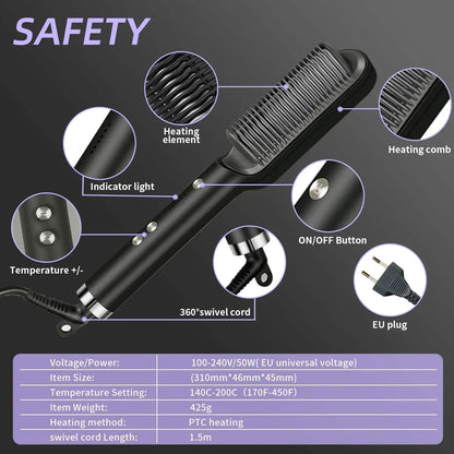 Professional Quick Heat Hair Straightener