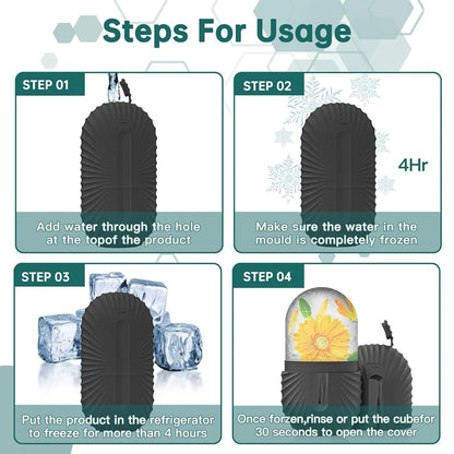 Silicone Ice Face Roller & Mold