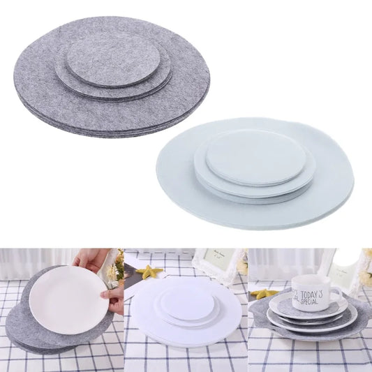 Set of 24 Soft Felt Plate Dividers - Pan Separator Pads