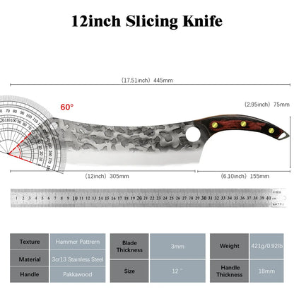 Sowoll High Carbon Steel 12-Inch Chef Knife