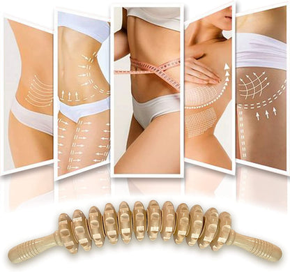 Wood Therapy Roller: Cellulite Massage Tool