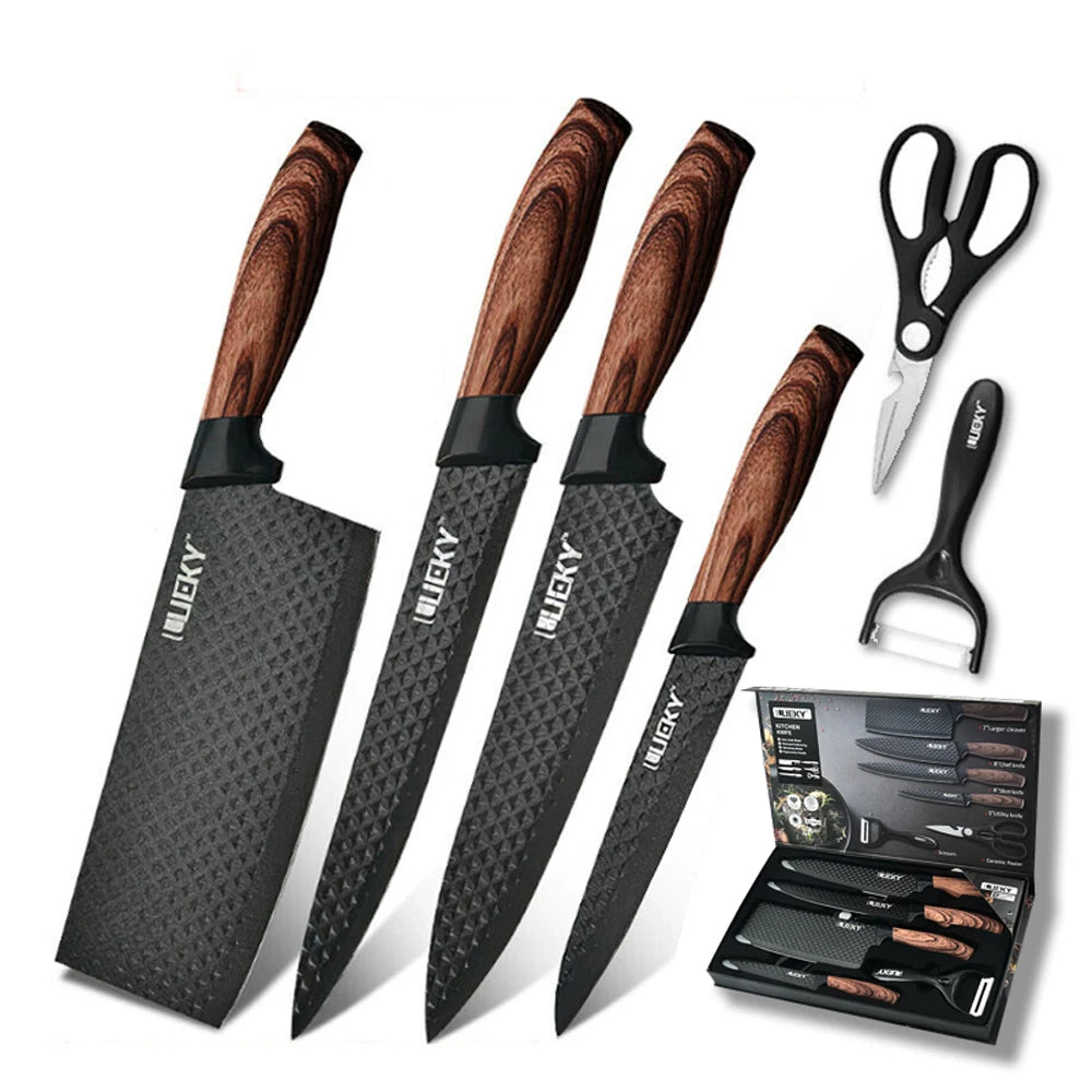 Stainless Steel 6-Piece Kitchen Knives Set