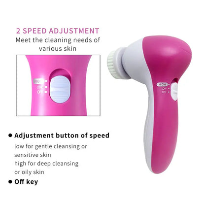 5-in-1 Electric Facial Cleaner