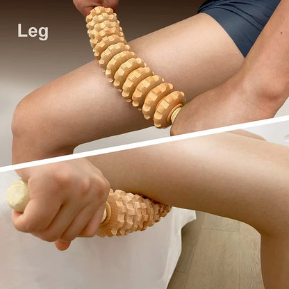 Wood Therapy Roller: Cellulite Massage Tool